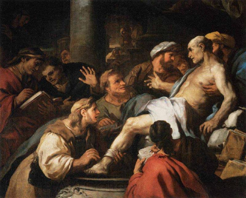 Luca  Giordano The Death of Seneca Norge oil painting art